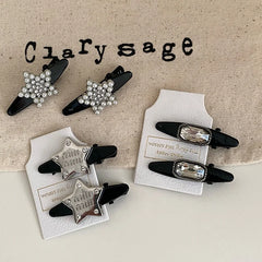 Fashion Glitter Star Classic Hair Clips for Girls Trendy Stylish Alligators for Women Ladies Hair Accessories Female in Stock