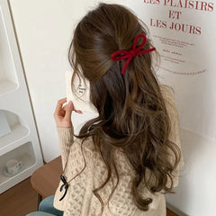 Fashion Classic Bowknot Sweet Hair Clips for Girls Simple Minimalistic Graceful Alligators for Women Ladies Hair Accessories