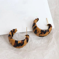 Fashion Leopard Trendy Stylish Drop Earrings for Girls Elegant Sweet Graceful Dainty Refined Jewelry for Women Lady Accessories