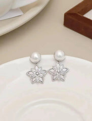 Fashion Simple Imitation Pearl Sweet ELegant Drop Earrings for Girls Sweet Glamorous Jewelry for Women Ladies Accessories