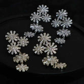 Luxury Exaggerated Glitter Stunning Elegant Drop Earrings for Girls Graceful Classic Jewelry for Women Ladies Accessories