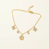 Refined Fashion Charms Sweet Elegant Bracelets for Girls Glamorous Jewellry for Women Ladies Accessories Femme Bijuterias Chic