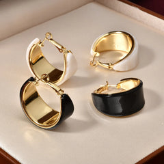 European and American Hoop Earrings C-shaped Fashion Elegant Earrings Leopard Print Luxury High-end Women's Earrings Wholesale