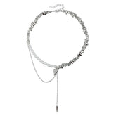 Fashion Trendy Imitation Pearl Beads Mental Necklaces for Girls Elegant Graceful Jewelry for Women Ladies Accessories Wholesale