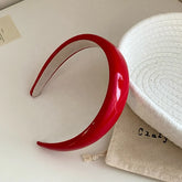 Women Red Acrylic Hairbands Candy Color Fashion Vintage Sweet Customized Wholesale Head Band Festival Christmas Accessories
