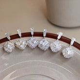 Fashion Sweet Elegant Glitter Drop Earrings for Girls Glamorous Refined Art Deco Jewelry for Women Ladies Accessories Wholesale