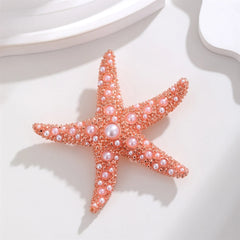 Fashion Sweet Starfish Sweet Trendy Brooches for Girls Glamorous Hot Sale Cute Pins Jewelry for Women Ladies Accessories Chic