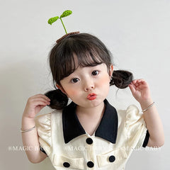 Cute Sweet Grass 3D Hair Clips for Baby Girls Fashion Trendy Snap Clips for Kids Children Hair Accessories Chic in Stock Stylish