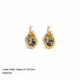 Fashion Turquoise Abalone Shell Jewelry Sets for Girls Classic Dainty Earrings Necklaces for Women Ladies Wholesale Bulk