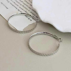 Ladies Simple Hot Sale Large Circle Hoop Earring Fashion Sequined Chic Charms High Quality Bulk Jewelry Accessories for Casual