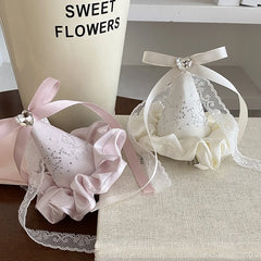 Female Aesthetic Girl Medium Hair Clips Fashion Stunning Bowknot High Quality Birthday Hat Hairpins Accessories for Women Use