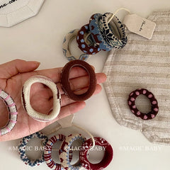 Durable Fashion High Elastic Scrunchies for Baby Girls Cute Sweet Hair Ties for Kids Children Hair Accessories in Stock Chic