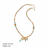 Fashion Natural Stone Copper 18K Gold Plated Freshwater Pearl Necklaces for Girls Trendy Jewelry for Women Ladies Wholesale