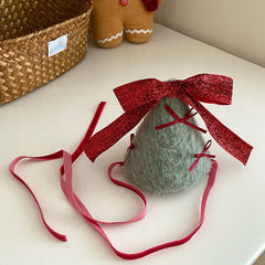 2025 Christmas Ribbon Bowknot Hair Band for Baby Girls Glitter Classic Head Band for Kids Children Hair Accessories in Stock