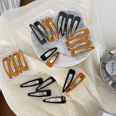 2025 Hot Sale Classic Simple Vintage Hair Snap Clips Solid Color Alloy Hair Accessories for Women and Girls for Parties