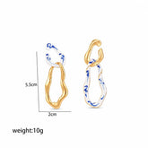 Fashion Copper 18K Gold Plated Drop Earrings for Girls Trendy Elegant Jewelry for Women Ladies Wholesale Chinese Factory Bulk