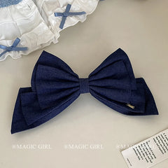 Fashion Solid Color Bowknot Hair Clips for Girls Sweet Elegant Graceful Barrettes for Women Ladies Hair Accessories Femme Chic