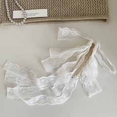 Fashion Elegant Lace Ribbon Bowknot Princess Style Hair Clips for Girls Sweet Cute Banana Clip for Women Ladies Hair Accessories