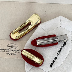 Girls High Quality Lightweight Simple Alligator Clips Glitter Sparking Elegant Chic Wholesale in Stock Hairpins Accessories