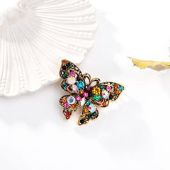 Butterfly Fashion Color Glitter Sparkle Sweet Brooches for Girls Trendy Stylish Jewelry for Women Ladies Accessories Wholesale