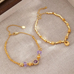 Fashion Copper 18K Gold Bracelets for Girls Crystal Lobster Clasp Jewelry for Women Ladies Wholesale China Manufacturer Bulk