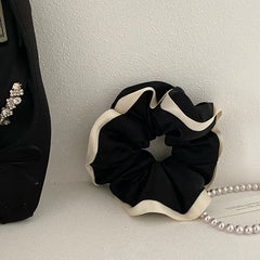 Fashion Elegant Trendy Sweet Scrunchies for Girls French Style Lustrous Hair Ties for Women Ladies Hair Accessories Female