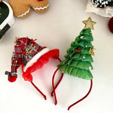 2025 Christmas Tree Santa Claws Hat Hair Band for Baby Girls Fashion Sweet Head Band for Kids Children Hair Accessories in Stock