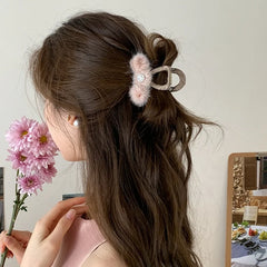 Fashion Trendy Elegant Glitter Hair Claw Clips for Girls Sweet Stylish Claws for Women Ladies Hair Accessories Chinese Supplier