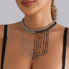 European and American Tassel Spicy Sweet Necklaces for Girls Trendy Stylish Jewelry for Women Ladies Accessories Wholesale