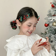 2025 Christmas Santa Claws Classic Scrunchies for Baby Girls Cute Sweet Fashion Hair Ties for Kids Children Hair Accessories