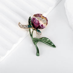 Fashion Flowers Sweet Elegant Brooches for Girls French Style Floral Pins Jewelry for Women Ladies Accessories Chinese Supplier