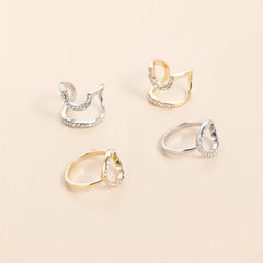 Fashion Simple Trendy Stylish Rings for Girls Minimalistic Elegant Art Deco Dainty Jewelry for Women Ladies Accessories Chic