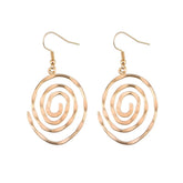 Fashion Circular Sweet Stylish Trendy Drop Earrings for Girls Round Graceful Charms Jewelry for Women Ladies Accessories