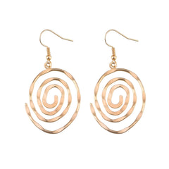 Fashion Circular Sweet Stylish Trendy Drop Earrings for Girls Round Graceful Charms Jewelry for Women Ladies Accessories