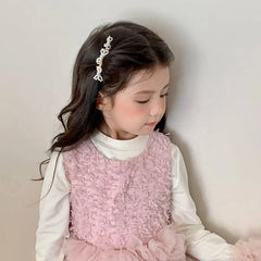 Elegant French Style Imitation Pearl Hair Clips for Baby Girls Fashion Princess Pins Combs for Kids Children Hair Accessories