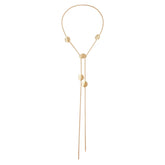 Fashion Simple Minimalistic Long Sweater Chain Necklace for Girls Elegant Trendy Jewelry for Women Ladies Accessories Wholesale