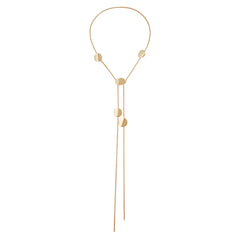 Fashion Simple Minimalistic Long Sweater Chain Necklace for Girls Elegant Trendy Jewelry for Women Ladies Accessories Wholesale