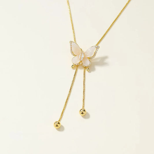 Elegant Trendy Rhinestone Glitter Necklaces for Girls Sweet Fashion Glamorous Charms Jewelry for Women Ladies Accessories Chic