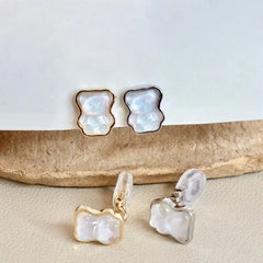 Sweet Cute Kawaii Animals Bear Clip on Earrings for Girls Trendy Stylish Simple Jewelry for Women Ladies Accessories Wholesale