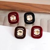 Fashion Art Deco Sweet Trendy Elegant Stud Earrings for Girls Glamorous Dainty Refined Jewelry for Women Ladies Accessories