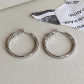 Fashion Simple Retro Glamorous Classic Hoop Earrings for Girls Charms Art Deco Jewelry for Women Ladies Accessories Wholesale