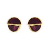 High-end Split Geometric Design Stud Earrings Women Acetate Leopard Print Resin Simple Vintage Ear Jewelry Accessories Wholesale