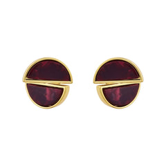 High-end Split Geometric Design Stud Earrings Women Acetate Leopard Print Resin Simple Vintage Ear Jewelry Accessories Wholesale