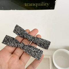 Fashion Glitter Bowknot Hair Clips for Girls Elegant Trendy Alligators for Women Ladies Hair Accessories Chinese Supplier