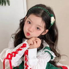 2025 Christmas Fashion Trendy Santa Claws Hair Band for Baby Girls Cute Sweet Head Band for Kids Children Hair Accessories Chic