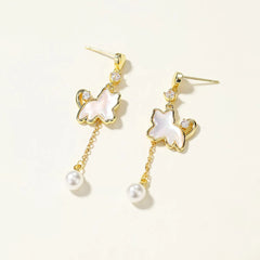 Fashion Elegant Tassel Animals Bowknot Drop Earrings for Girls Sweet Trendy Jewelry for Women Lady Accessories Chinese Supplier