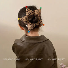 Fashion Star Polka Dot Scrunchies for Baby Girls Cute Kawaii Plaid Stripe Hair Ties for Kids Children Hair Accessories in Stock