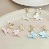 Elegant Butterfly Fashion Drop Earrings for Girls Sweet Cute Adorable Jewelry for Women Ladies Accessories Wholesale Art Deco