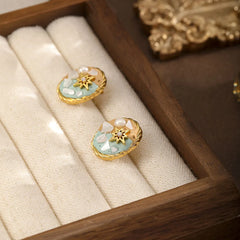 Fashion Sweet Boho Trendy Pearl Stud Earrings for Girls Beach Jewelry for Women Ladies Wholesale China Manufacturer Low MOQ