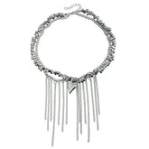 Fashion Simple Steel Beads Tassel Necklaces for Girls Stylish Insta Style Elegant Jewelry for Women Ladies Accessories Wholesale